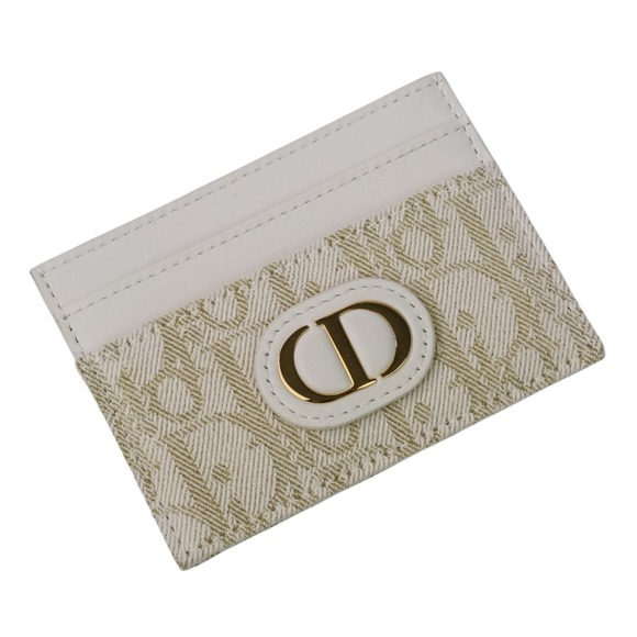 Christian Dior 30 Montaigne Freesia Card Case, Ivory, Women's - Picture 1 of 7